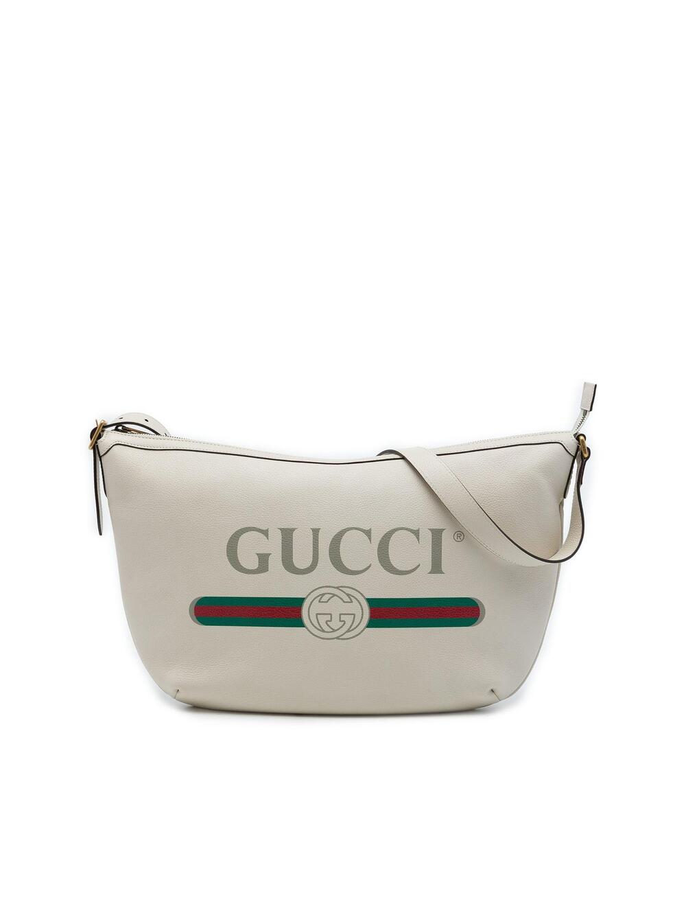 Gucci Grained Calfskin Logo Half Moon #358293G70B